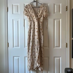 Madewell Flower Print Midi Dress